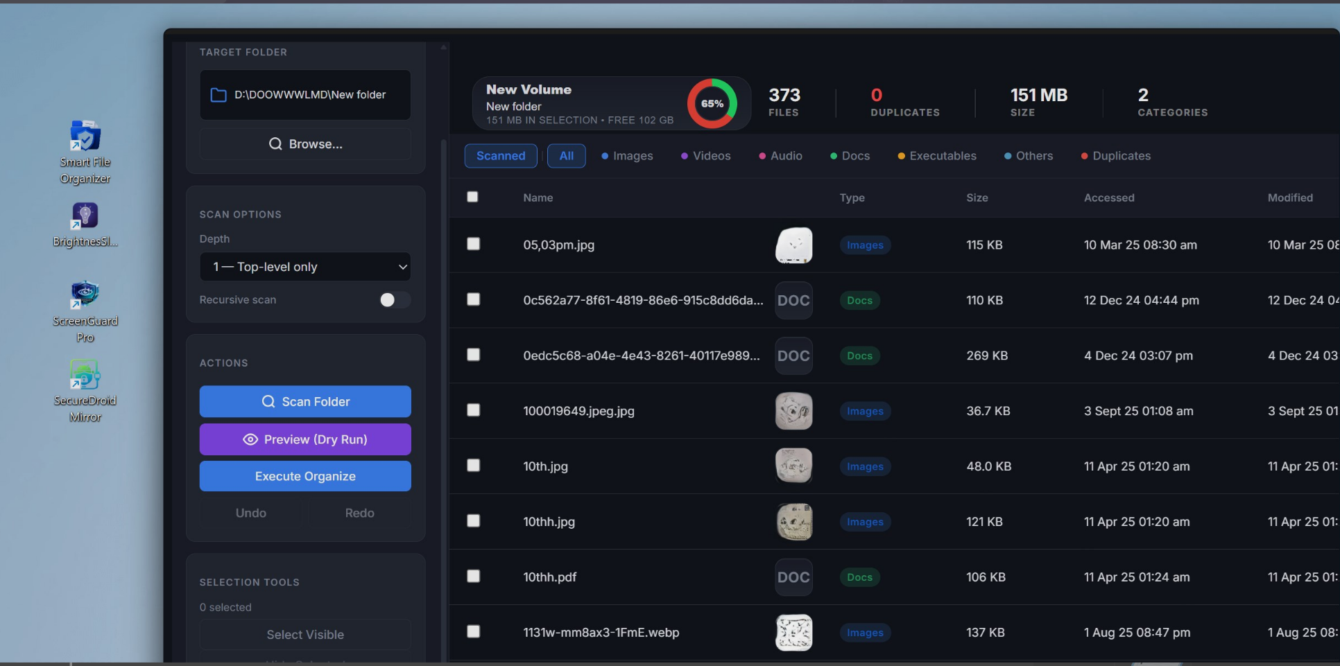 Smart File Organizer Screenshot 3