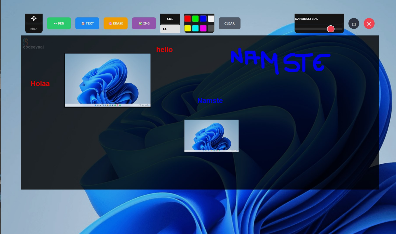 Invisible Notepad Screenshot 1